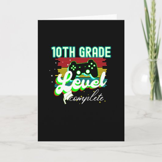 Carte Graduation de 10e année Gamer Graduation (Devant)
