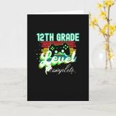 Carte Graduation de 12e année Gamer (Fleur jaune)
