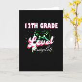 Carte Graduation de 12e année Gamer (Fleur jaune)