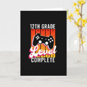 Carte Graduation de 12e année Gamer (Fleur jaune)