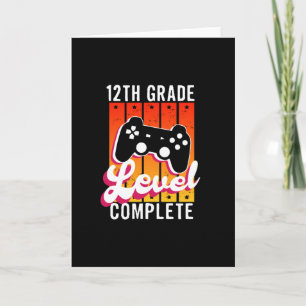 Carte Graduation de 12e année Gamer