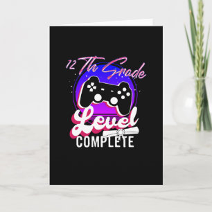 Carte Graduation de 12e année Gamer