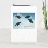 Carte Graduation de Caps (Dos)