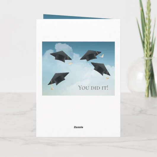 Carte Graduation de Caps (Dos)