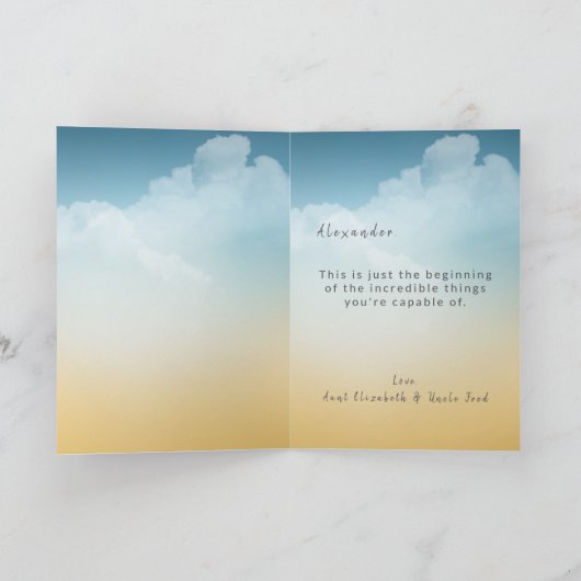 Carte Graduation de Caps (Intérieur)