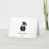 Carte Graduation de chats sur mesure/amusant (Dos)