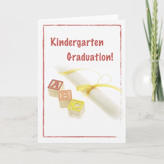 Carte Graduation de la maternelle (Devant)