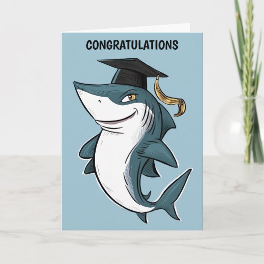 Carte Graduation du requin personnalisée (Devant)