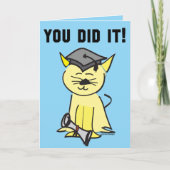 Carte Graduation en chats mignons (Devant)