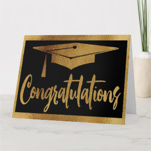 Carte Graduation Grad Félicitations Élégant Moderne