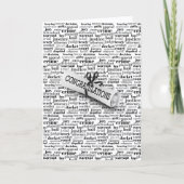 Carte Graduation Judicial Text Word Cloud on White (Devant)