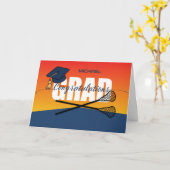 Carte Graduation Lacrosse Athlète Félicitations Grad (Fleur jaune)