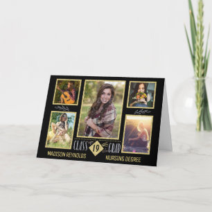 Carte Graduation Lycée Collège Grad Photo Collage