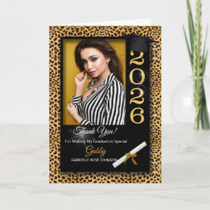 Carte Graduation Merci Cheetah Imprimer 2025 Photo