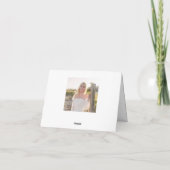 Carte Graduation Merci simple photo (Dos)