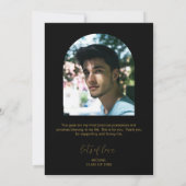 Carte Graduation moderne 2 Photo Arch Merci (Dos)