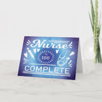 Graduation Moderne Purple Infirmière