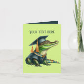 Carte Graduation mûre ajouter un alligator de message (Devant)