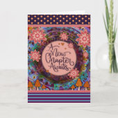 Carte Graduation Nouveau Chapitre Citation Moderne Plutô (Devant)