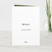 Carte Graduation Olive & Stripes Folded Greeting Card (Dos)