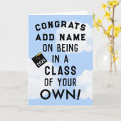 Carte Graduation personnalisée 2024 (Fleur jaune)