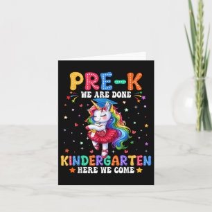 Carte Graduation préscolaire 2025 Pre-k Graduate Girls U