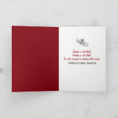 Carte Graduation Rouge et or 2025 en vedette (Intérieur)