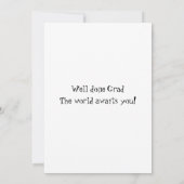 Carte Graduation Scroll and Ribbon You Did It (Dos)