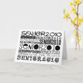 Carte Graduation - senior 2010 - Card (Fleur jaune)