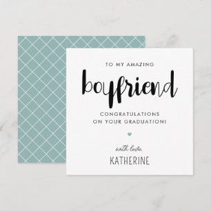 Carte Graduation sur mesure moderne et mignonne copain
