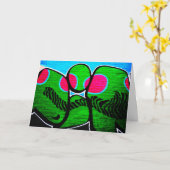 Carte Graffiti 12 cm (Fleur jaune)