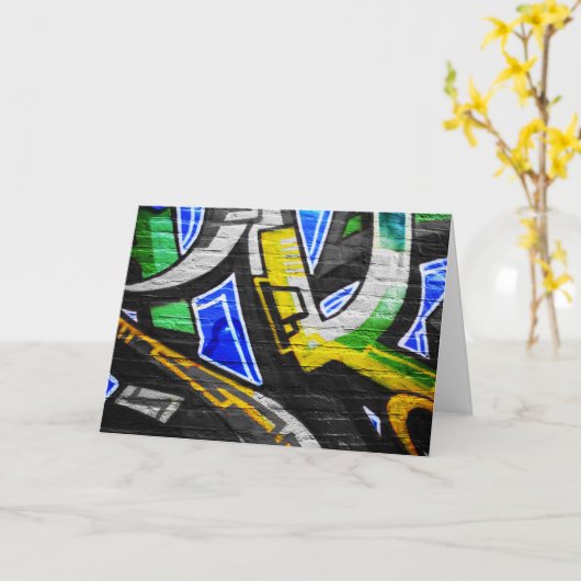 Carte Graffiti 6 gccnm (Fleur jaune)