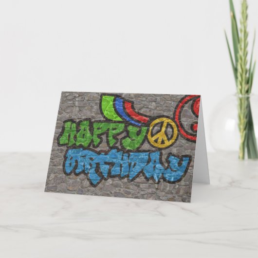 Carte Graffiti anniversaire (Devant)