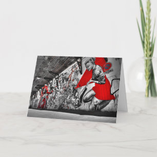 Carte Graffiti Artist Art Grey Card