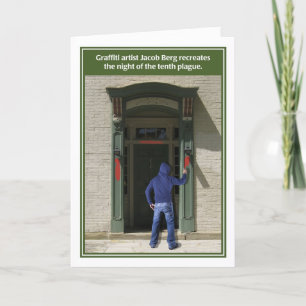 Carte Graffiti Artist Tenth Plague Funny Passover Card
