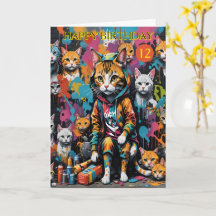 Graffiti Artiste Légende Chat 12 ans Anniversaire