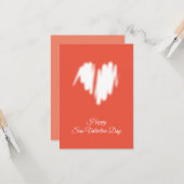 Carte Graffiti blanc modéré Sprayed Heart Image (Devant/Arrière en situation)