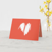 Carte Graffiti blanc modéré Sprayed Heart Image (Fleur jaune)