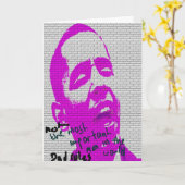 Carte Graffiti de fête des pères (Fleur jaune)