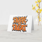 Carte Graffiti de Trick Or Treat (Fleur jaune)