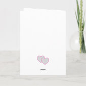 Carte Graffiti Hearts Folded Greeting Card (Dos)