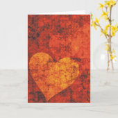 Carte Graffiti Hearts Folded Greeting Card (Fleur jaune)