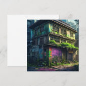 Carte Graffiti violet abandonné Bâtiment de désintégrati (Devant / Derrière)