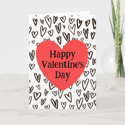 Carte Grafitti Heart Valetine's Day (Devant)