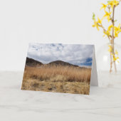 Carte Grain dans le désert, blanc à l'intérieur (Fleur jaune)