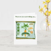 Carte Graines de carottes cultivant des légumes (Fleur jaune)