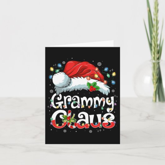 Carte Grammy Claus Noël Père Noël Joyeux Noël (Devant)