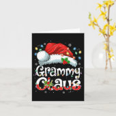 Carte Grammy Claus Noël Père Noël Joyeux Noël (Fleur jaune)