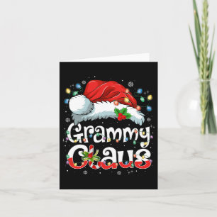 Carte Grammy Claus Noël Père Noël Joyeux Noël