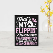 Carte Grammy De Danse De Grandgirl D'Une Danse Gra Danse (Fleur jaune)